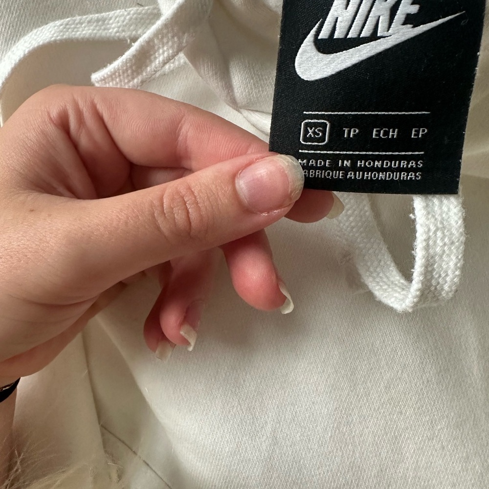 White Nike hoodie